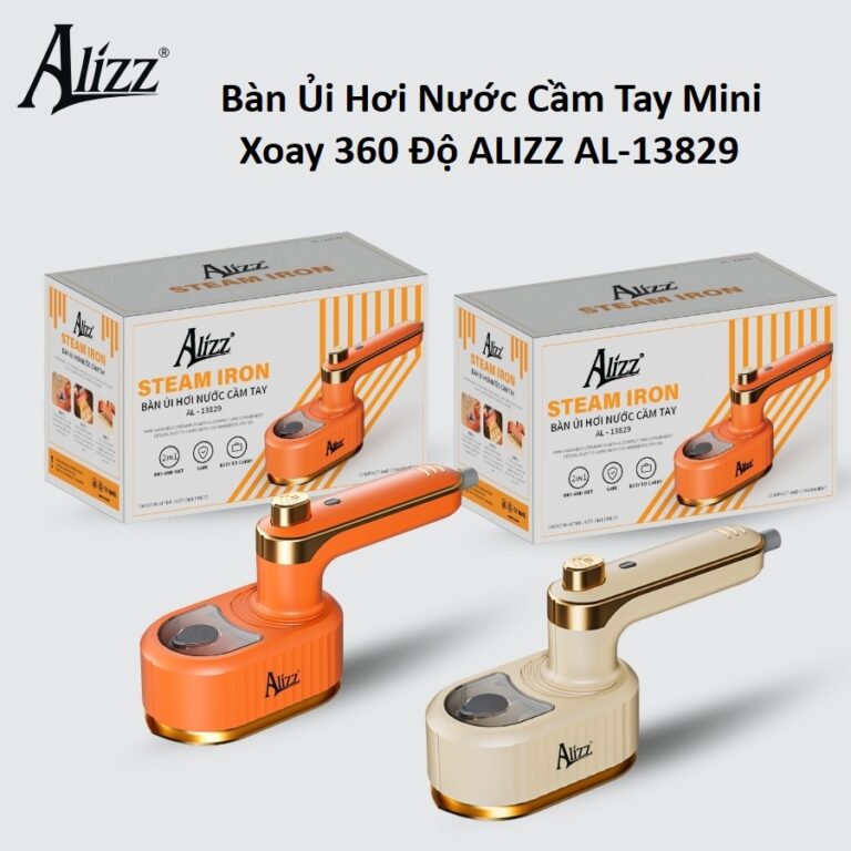 Bàn Ủi Hơi Nước Cầm Tay Mini Xoay 360 Độ ALIZZ AL-13829