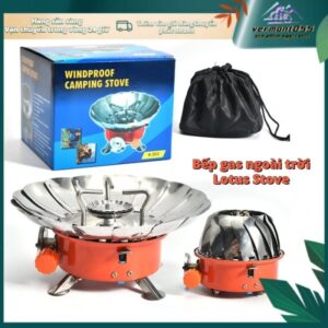 Bếp Ga Xếp Gọn Du Lịch (có Chắn Gió) Không Dây