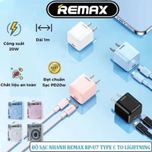 Bộ Sạc Nhanh 20W Remax RP-U7