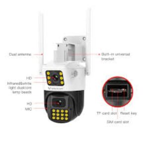 Camera 2 Màn Hình Vstarcam CG663DR. Xài Sim 4G.
