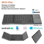 Bàn Phím Kiêm Cảm Ứng Bluetooth Mini Gấp Gọn Tiện Lợ